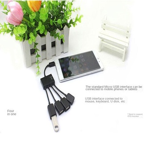 Nhà máy cung cấp trực tiếp Type-C OTG một kéo bốn-<span class=keywords><strong>usb</strong></span> <span class=keywords><strong>2</strong></span>.<span class=keywords><strong>0</strong></span> <span class=keywords><strong>HUB</strong></span> với cổng cung cấp điện cho điện thoại di động & máy tính bảng trong kho - Product Image 2