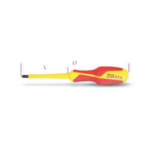 BETA - 012790724 1000V <b>Screwdrivers</b> for cross head Pozidriv®-Supadriv® screws (multi-pack) 1000V INSULATED <b>SCREWDRIVERS</b> - Product Image 1