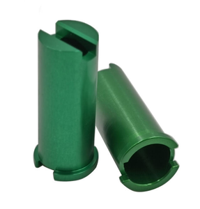 Mecanizado CNC Personalizado de Alta Precisión |   Eje hueco de aluminio anodizado verde, piezas mecánicas de pasador personalizadas OEM - Product Image 5