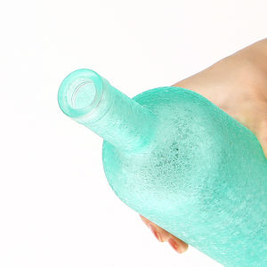 Refillable <strong>Special</strong> Whisky Liquor <strong>Gin</strong> 750ml Transparent Round Empty Creative Packaging Glass Bottle With Cork Lid - Product Image 2