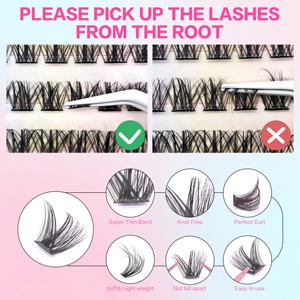 Ciglia Serie <span class=keywords><strong>3</strong></span> Nuovi Modelli Senza Colla Riutilizzabili <span class=keywords><strong>2</strong></span>-<span class=keywords><strong>3</strong></span> Volte Adesivo Sensibile alla Pressione di Lunga Durata - Product Image 5