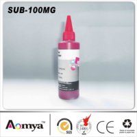Ensemble d'encre à sublimation numérique textile premium Aomya, 6 couleurs, 100 ml, compatible avec les imprimantes Epson I3200 XP600 DX5 L8050