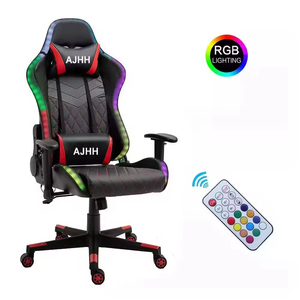 Silla Gamer de Cuero Negro de Alta Calidad, Silla Giratoria RGB para PC, Reclinable, para Uso en Oficina, Silla de Juego 5934 - Product Image 5