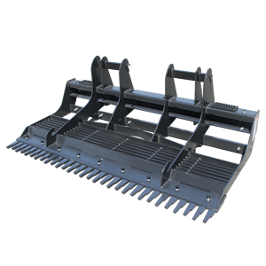 Vente directe d'usine LandHonor Lame niveleuse pour mini-chargeuse, Râteaux motorisés agricoles, Niveleur de terrain pour excavatrices de 0,5 à 2 tonnes - Product Image 2