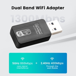 Adaptador Inalámbrico USB 3.0 RTL8812BU de 2.4GHz y 5GHz, Dongle <span class=keywords><strong>Wifi</strong></span> de Doble Banda de 1300Mbps, 802.11ac, para Juegos de PC - Product Image 2