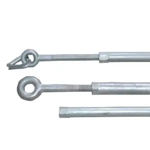 Overhead Line Hardware Hot Dipped Galvanized HDG Stay Base Plate Thimble Eye Bolt Turnbuckle Set Assembly Stay Rod