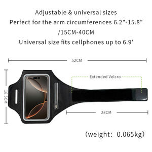ปลอกแขนออกกำลังกายสำหรับโทรศัพท์มือถือสายรัดแขนใส่ออกกำลังกายมีน้ำหนักเบาออกแบบได้ตามต้องการ - Product Image 3