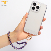 Nouveau cordon de téléphone perlé en cristal tendance, bracelet anti-chute pour iPhone 17 Air