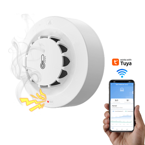 New giá rẻ Wifi cảm biến khói với nhiệt độ và độ ẩm chức năng màn hình chất lượng tốt cảm biến khói - Product Image 5