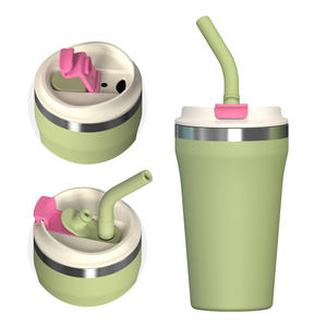 ถ้วย<span class=keywords><strong>กาแฟ</strong></span>สแตนเลสสตีล304 16ออนซ์ใหม่ถ้วยสุญญากาศเก็บความเย็นได้สองชั้นแบบทันสมัย - Product Image 5