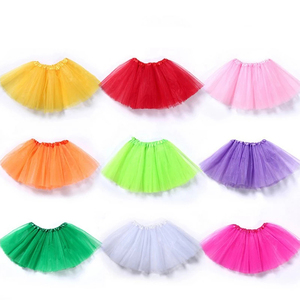 Vente en gros populaire taille unique imprimé tulle filles bébé <span class=keywords><strong>tutu</strong></span> <span class=keywords><strong>jupe</strong></span> robe fête de noël robe de ballet pour la scène - Product Image 1
