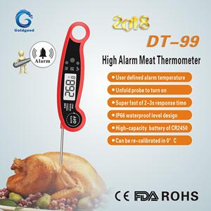 <span class=keywords><strong>Thermomètre</strong></span> numérique <span class=keywords><strong>à</strong></span> lecture instantanée avec sonde en acier inoxydable de qualité alimentaire pour la cuisson de la viande, du bœuf, du dindon, de la viande hachée, des pizzas et des grillades - Product Image 3