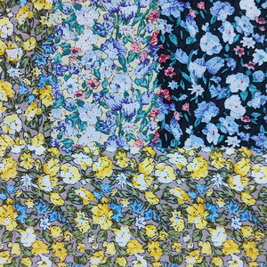 Grosir penyusutan garam dua kali 100 kain katun untuk pakaian, kain tenun cetak kustom untuk dijual/ - Product Image 3