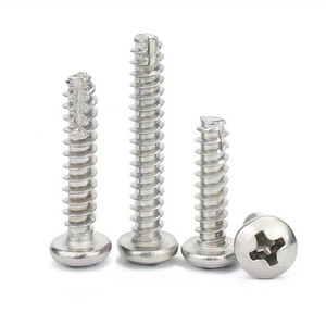 Factory Price High Quality <b>Galvanized</b> Cross Recessed M2 M2.3 M2.5 M2.6 M2.8 M3 M3.5 M4 M5 Cutting Tail Pan Head Tapping <b>Screw</b> - Product Image 3