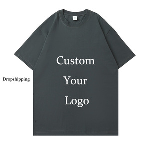 Camisetas 2026 de Alta Calidad, 100% Algodón, Tallas Grandes para Hombre, Camisetas Personalizadas al por Mayor con Impresión de Logotipo - Product Image 2