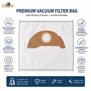 Bolsa de filtro Piezas de aspiradora Accesorios KFI 222 69043220 Bolsa de recolección de polvo para Kar Chers WD2200 A2004 <span class=keywords><strong>WD2</strong></span> WD 2250 - Product Image 2