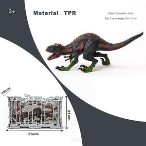 Cretacea periodo T-rex Velociraptor modello <span class=keywords><strong>dinosauro</strong></span> Park 3D plastica realistica TPR colore <span class=keywords><strong>nero</strong></span> grande <span class=keywords><strong>dinosauro</strong></span> giocattolo per ragazzi e ragazze - Product Image 1