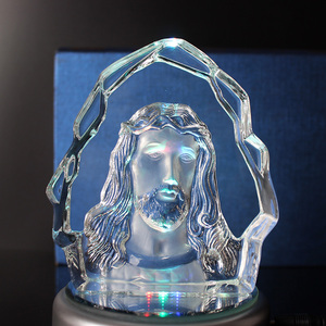 Bán Buôn Tôn Giáo Christian Quà Tặng Pha Lê Thủy Tinh Chúa Giêsu Khắc Tôn Giáo <span class=keywords><strong>Iceberg</strong></span> Pha Lê - Product Image 3
