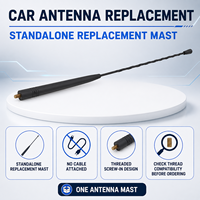 Antenne de voiture universelle flexible, longue spirale filetée, pour toit, remplacement OEM personnalisé pour auto et SUV