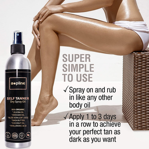 Spray <span class=keywords><strong>Autobronceador</strong></span> Orgánico Profesional con Fórmula a Base de DHA para Rostro y Cuerpo - Solución de Bronceado Artificial de Marca Privada Personalizable - Product Image 5