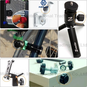 غير قابل للصدأ الفولاذ المقاوم للصدأ M6 M8 M10 ستار المقبض T شكل صامولة إبهامية مخرشة مقبض باب بلاستيك مع الجوز - Product Image 6