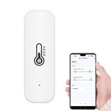 Nouveau capteur intelligent Wi-Fi de température et d'humidité, contrôlable par application, nouveau thermomètre hygromètre météo, prend en charge la clé numérique d'entreprise - Product Image 4
