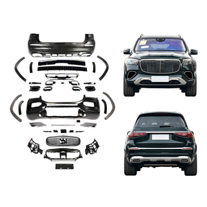 Kit de carrosserie de luxe 2024 pour modification et mise à niveau de voiture X167 2020-2024, comprenant pare-chocs avant et arrière, lèvre de pare-chocs, extension d'aile et calandre, compatible avec Benz GLS - Product Image 1