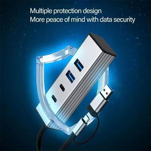 <span class=keywords><strong>HUB</strong></span> <span class=keywords><strong>USB</strong></span> 3.2 haute vitesse 10Gbps adaptateur 4 en 2 multi-ports répartiteur Station d'accueil pour <span class=keywords><strong>Macbook</strong></span> <span class=keywords><strong>Air</strong></span> Pro M2 <span class=keywords><strong>M1</strong></span> LFaptop ordinateur - Product Image 3