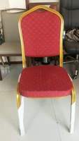 Mobilier d'Hôtel Économique Chaise de Banquet de Conférence pour Mariage, Chaise d'Hôtel avec Fleur au Dossier, Chaises Empilables pour Fête