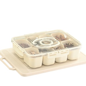 Kitchen Compartment Food <b>Storage</b> <b>Box</b> Large Capacity Airtight <b>Lid</b> Refrigerator Organizer Rectangle Shape L Size - Product Image 4