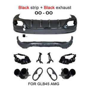 Per Benz <span class=keywords><strong>GLB</strong></span> X247 GLB180 200 GLB45 AMG 2019 + diffusore paraurti posteriore per auto con punte di scarico Bodykit per le labbra OO-OO - Product Image 2