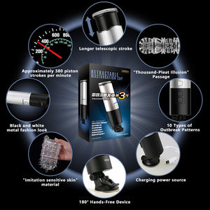 Freihändiger Masturbator mit 10 Frequenzmodi, Sexspielzeug aus weichem, sicherem Material für einfache Reinigung, Masturbator 18+ für Männer, Business-Service - Product Image 4