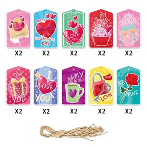 <span class=keywords><strong>Décoration</strong></span> de proposition de mariage pour la Saint-Valentin, ornement suspendu avec étiquette cadeau pour les fournitures de fête romantique, célébration d'anniversaire, décorations douces - Product Image 5