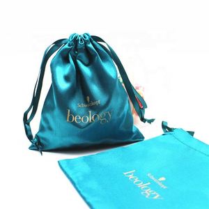 Bolsa de Regalo de Satén Personalizable con Logotipo Promocional, Bolsa con Cordón para Extensiones de Cabello, Ecológica, Tamaño y Color Personalizados - Product Image 1