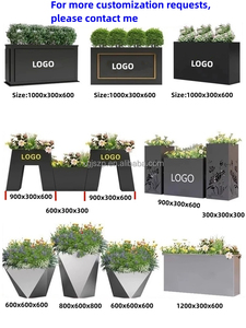 <span class=keywords><strong>Grande</strong></span> jardinière rectangulaire personnalisée, grands pots de fleurs pour jardin extérieur, boîtes en métal, <span class=keywords><strong>grande</strong></span> jardinière pour jardin extérieur - Product Image 5