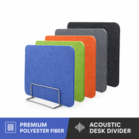 Panneaux de séparation acoustiques écologiques pour poste de travail, écran de confidentialité insonorisé en fibre de polyester pour bureau, salle de classe, centre d'appels