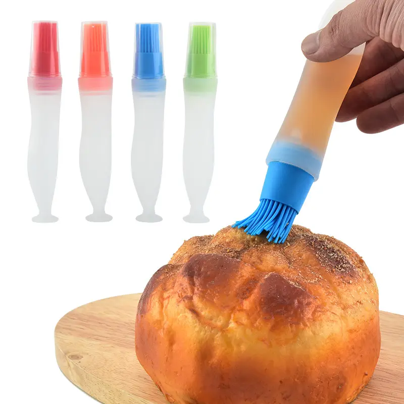 Silicone cuisson huile bouteille avec bouteille