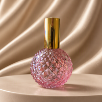Flacon de parfum sphérique de luxe avec pompe pulvérisatrice, atomiseur, testeur, emballage d'huile, flacons de parfum