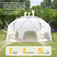 Tente de camping professionnelle imperméable, installation facile, tente familiale instantanée, glamping, safari lodge, vente en gros OEM, usine.