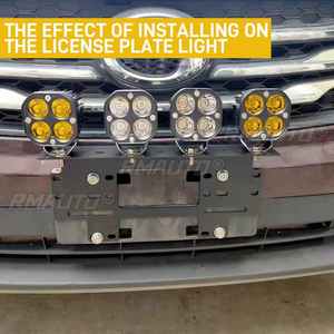 Barra de Luz LED de Trabajo de 40W, Lámpara Antiniebla Ámbar para Conducción, Foco para ATV, Coche, Camioneta 4x4, Todoterreno, Montaje Empotrado, Tractor, Motocicleta - Product Image 3