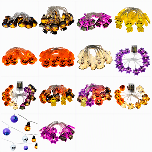 Guirlande lumineuse LED 2026 Halloween Fantôme Mumie, décorations <span class=keywords><strong>de</strong></span> Noël d'ambiance intérieure, lumières à piles étanches pour fêtes et festivals - Product Image 2