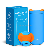 2025 nouveauté tasse à café en acier inoxydable à Double paroi sans BPA 16oz flacon à vide de couleur personnalisée avec couvercle rotatif