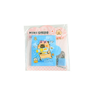 Mini Cuaderno Portátil con Candado y Llavero, Diseño de Capibara de Dibujos Animados, para Estudiantes - Product Image 4