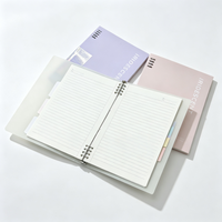 Carnet à spirales B5 212mm*276mm 80GSM 50 feuilles lignées Couverture PP Holographique Iridescent 4 couleurs 80pcs/carton Vente en gros