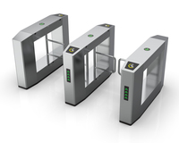 Sistema de torniquete de puerta oscilante de entrada de seguridad de supermercado con barrera de un solo carril Control de acceso automático Características RFID