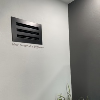 Diffuseur linéaire en alliage d'aluminium 10x8 po, grille décorative pour grille d'aération de climatisation murale ou de plafond pour maison et bureau