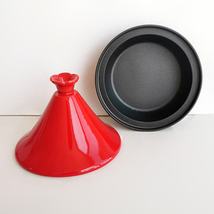 <span class=keywords><strong>Tajine</strong></span> marocain en fonte émaillée OEM pour cuisine, <span class=keywords><strong>plat</strong></span> marocain, <span class=keywords><strong>tajine</strong></span> avec couvercle en céramique, ensemble de batterie de cuisine - Product Image 2