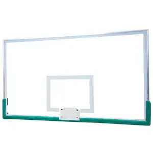 Manufacturers customize adjustable tempered glass basketball backboard and basketball hoop