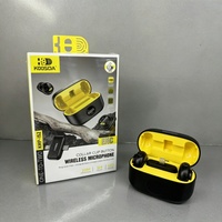 Microphone sans fil magnétique KMP-152 avec affichage LED de puissance, mini micro cravate à clip pour diffusion en direct
