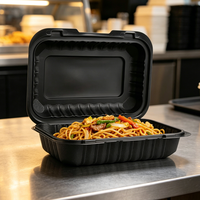 Contenants jetables pour repas 9x6 style américain, robustes, compatibles micro-ondes, pour plats à emporter, tacos et emballages alimentaires